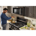 Kitchenaid® 30-Inch 5-Burner Gas Convection Range KFGG500EBS