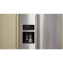 Kitchenaid® 24.8 cu ft. Side-by-Side Refrigerator with Exterior Ice and Water and PrintShield™ Finish KRSF705HBS