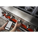 KitchenAid® 36'' Smart Commercial-Style Gas Range with 6 Burners KFGC506JSC