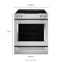 Kitchenaid® 30-Inch 5-Element Electric Convection Front Control Range YKSEG700ESS