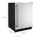 Kitchenaid® 24" Undercounter Refrigerator with Stainless Steel Door KURR114KSB