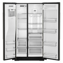 Kitchenaid® 19.9 cu ft. Counter-Depth Side-by-Side Refrigerator with Exterior Ice and Water KRSC700HBS