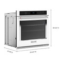 KitchenAid® 30" Single Wall Oven with Air Fry Mode KOES530PWH