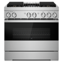 Jennair® NOIR™ 36 Dual-Fuel Professional Range with Gas Grill JDRP636HM