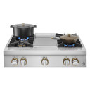 Jennair® 36" RISE™ Gas Professional-Style Rangetop with Chrome-Infused Griddle JGCP536HL Jennair® 36" RISE™ Gas Professional-Style Rangetop with Chrome-Infused Griddle JGCP536HL