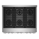 Jennair® 36" NOIR™ Gas Professional-Style Range JGRP436HM
