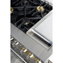 Jennair® 48" RISE™ Dual-Fuel Professional-Style Range with Chrome-Infused Griddle JDRP548HL
