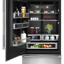 Jenn-Air® 36” Fully Integrated Built-In Bottom-Freezer Refrigerator (Left-Hand Door Swing) JB36NXFXLE
