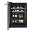 Jennair® RISE™ 24"  Under Counter Glass Door Refrigerator, Left Swing JUGFL242HL