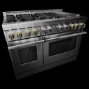 Jennair® 48" RISE™ Gas Professional-Style Range with Chrome-Infused Griddle JGRP548HL