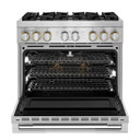 Jennair® 36" RISE™ Dual-Fuel Professional-Style Range JDRP436HL