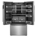 Jennair® RISE™ 72” Counter-Depth French Door Refrigerator with Obsidian Interior JFFCC72EHL