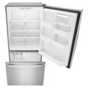 Amana® 33-inch Wide Amana® Bottom-Freezer Refrigerator with EasyFreezer™ Pull-Out Drawer − 22 cu. ft. Capacity ABB2224BRM