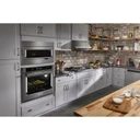 Built-In Low Profile Microwave Standard Trim Kit with Pocket Handle, Stainless Steel W11451313