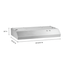 30 Range Hood with Full-Width Grease Filters WVU17UC0JS