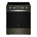 Whirlpool® 30-inch Smart Slide in Electric Range with True Convection, No Preheat Air Fry, WipeClean™ Coating, Steam/Self Clean and High Speed Preheat YWSES7530RV