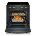 Whirlpool® 30-inch Smart Slide in Electric Range with True Convection, No Preheat Air Fry, WipeClean™ Coating, Steam/Self Clean and High Speed Preheat YWSES7530RV