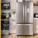 Whirlpool® 36-Inch Wide Full-Depth French Door Bottom Mount Refrigerator - 25 cu. ft. WRFF3236RB
