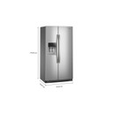 Whirlpool® 36-inch Counter Depth Side-by-Side Refrigerator with TruCool™ System WRSC5536RZ Whirlpool® 36-inch Counter Depth Side-by-Side Refrigerator with TruCool™ System WRSC5536RZ