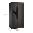 Whirlpool® 36-inch Counter Depth Side-by-Side Refrigerator with TruCool™ System WRSC5536RV
