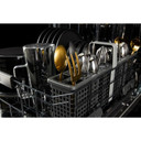 Jennair® RISE™ 24" Built-In Dishwasher with Precise Fit 3rd Rack for Cutlery with Plasma Coating, 39 dBA JDTS3924SL Jennair® RISE™ 24" Built-In Dishwasher with Precise Fit 3rd Rack for Cutlery with Plasma Coating, 39 dBA JDTS3924SL