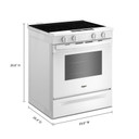 Whirlpool® 30-inch Electric Range with Air Cooking Technology YWSES5030SW Whirlpool® 30-inch Electric Range with Air Cooking Technology YWSES5030SW