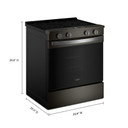 Whirlpool® 30-inch Electric Range with Air Cooking Technology YWSES5030SV