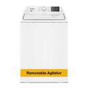 4.8 - 4.9 Cu. Ft. I.E.C. Whirlpool® Top Load Washer with 2-in-1 Removable Agitator. WTW4107SW