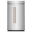 Kitchenaid® 30 Cu. Ft. 48" Built-In Side-by-Side Refrigerator with Platinum Interior KBSN748SPS