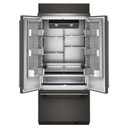 Kitchenaid® 20.8 Cu. Ft. 36" Built-In French Door Bottom Mount Refrigerator with Platinum Interior KBFN536SBE Kitchenaid® 20.8 Cu. Ft. 36" Built-In French Door Bottom Mount Refrigerator with Platinum Interior KBFN536SBE