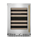 Kitchenaid® 24" Undercounter Wine Cellar with Full-Extension Wood-Front Racks KUWL524SPS