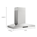 KitchenAid® 36-inch Wall-Mount, 4-Speed Canopy Hood KVWC736SSS