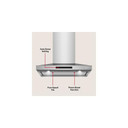 KitchenAid® 30-inch Wall-Mount, 4-Speed Canopy Hood KVWC730SSS