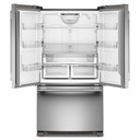 Kitchenaid® 25 Cu. Ft. 36-Inch Standard-Depth French Door Refrigerator with Internal Water Dispenser KRFF136SPS