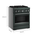 KitchenAid® 30-Inch 4 Burner Commercial-Style Dual Fuel Range with No Preheat Air Fry Mode KFDS930SJP