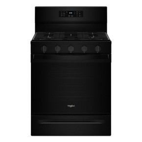 Whirlpool® 30-inch Gas Range with Air Fry and Air Baking, Self Cleaning, Rapid Preheat 5.0 CuFt Capacity WFGS5030RB