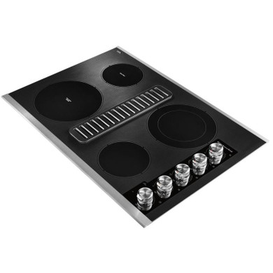 Kitchenaid® 30" Electric Downdraft Cooktop with 4 Elements KCED600GSS