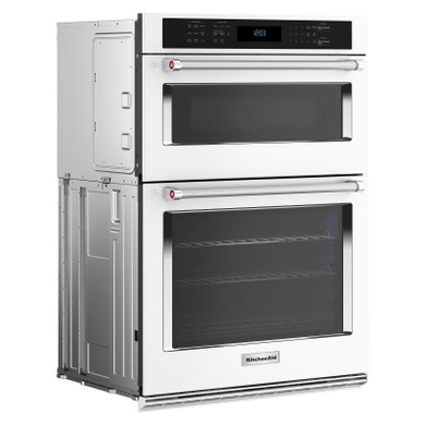 KitchenAid® 30" Combination Microwave Wall Oven with Air Fry Mode KOEC530PWH