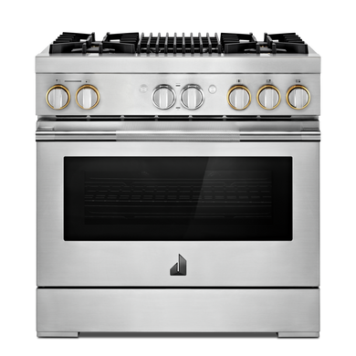 Jennair® RISE™ 36 Dual-Fuel Professional Range with Gas Grill JDRP636HL