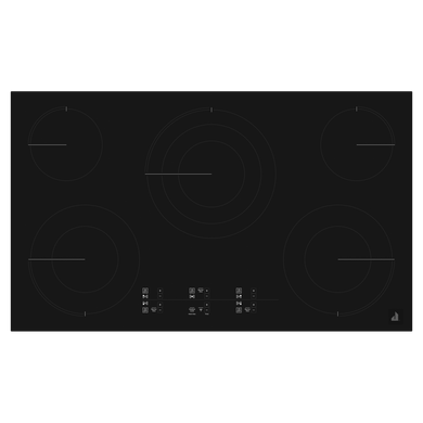 Jennair® Oblivion 36 Electric Radiant Cooktop with Emotive Controls JEC4536KB