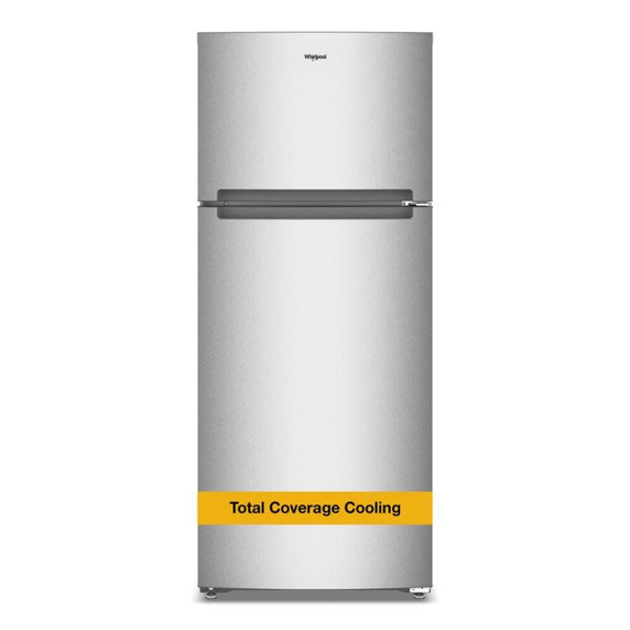 Whirlpool® 28-inch Wide Top Freezer Refrigerator with Total Coverage Cooling- 18.0 Cu. Ft. WRTX5118TZ