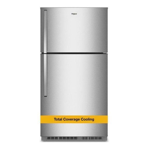 Whirlpool® 33-inch Wide Top Freezer Refrigerator with Total Coverage Cooling- 21 Cu. Ft. WRTX7421TZ