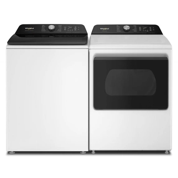 Whirlpool® 7.5 cu. ft. Smart Electric Top Load Dryer with Steam Iron and AI Dry YWED8509TW