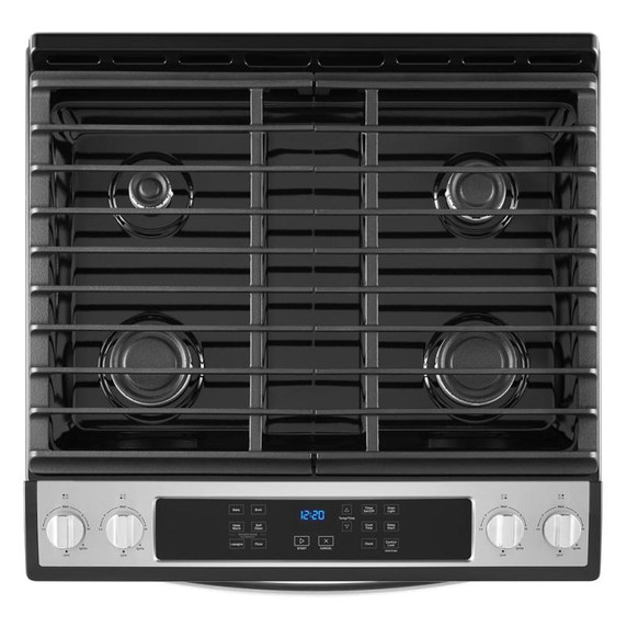 5.0 Cu. Ft. Whirlpool® Gas Range with Frozen Bake™ Technology WEG515S0LS