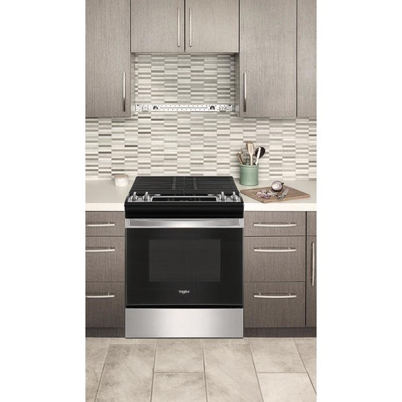 5.0 Cu. Ft. Whirlpool® Gas Range with Frozen Bake™ Technology WEG515S0LS