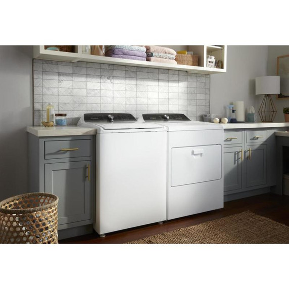 Whirlpool® 7.0 Cu. Ft. Top Load Gas Moisture Sensing Dryer WGD5010LW