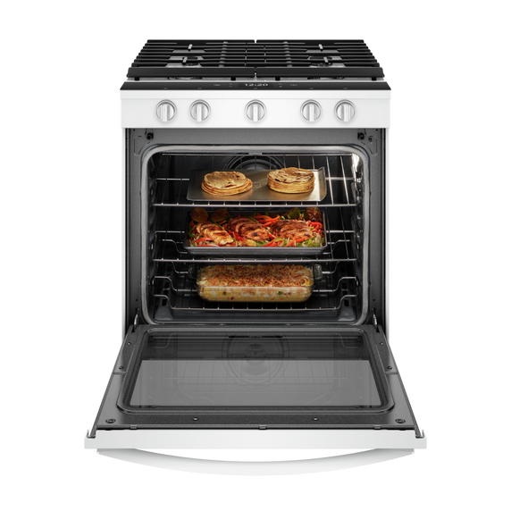 Whirlpool® 5.8 cu. ft. Smart Slide-in Gas Range with Air Fry, when Connected WEG750H0HW