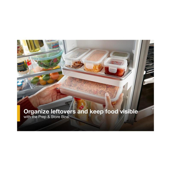 Whirlpool® 36-inch Wide 4 Door Refrigerator with Prep and Store Bins - 26 Cu. Ft. WRMF7736PV