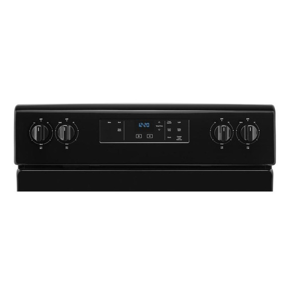 4.8 cu. ft. Whirlpool® electric range with Keep Warm setting YWFC150M0JB