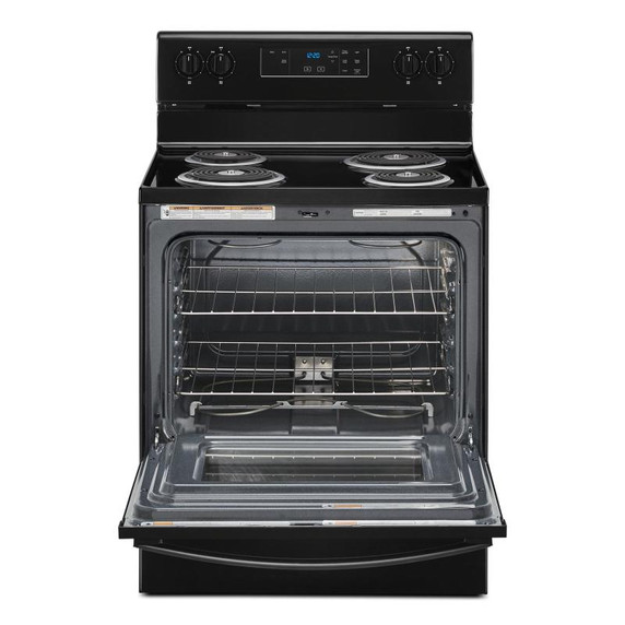 4.8 cu. ft. Whirlpool® electric range with Keep Warm setting YWFC150M0JB